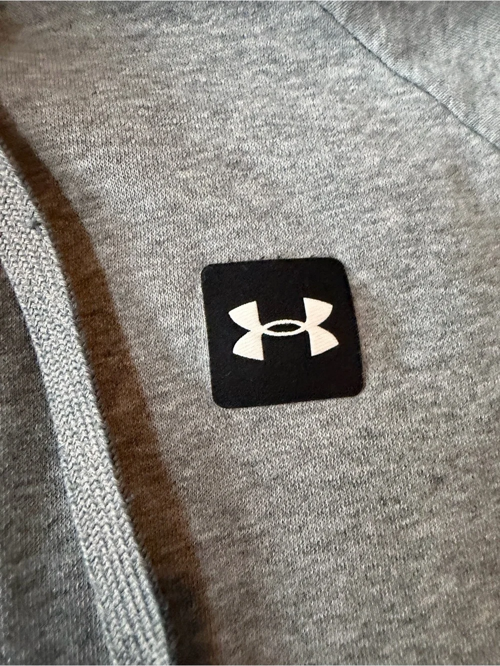 Under Armour ColdGear Mens Large Gray Loose Fit Pullover Hoodie Sweatshirt L